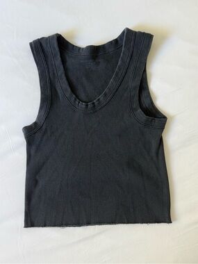 Brandy Melville Black Ribbed Tank Top